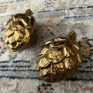 Pair of Gold Artichokes